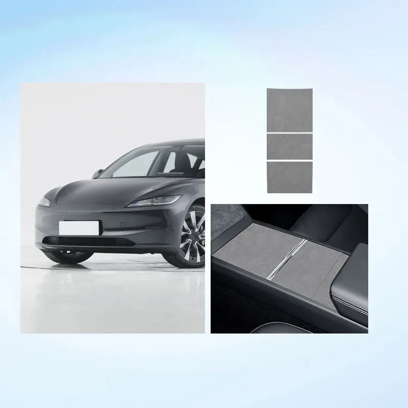 Tesla Model 3 Highland/ Model Y Juniper Alcantara Center Console Patch-6