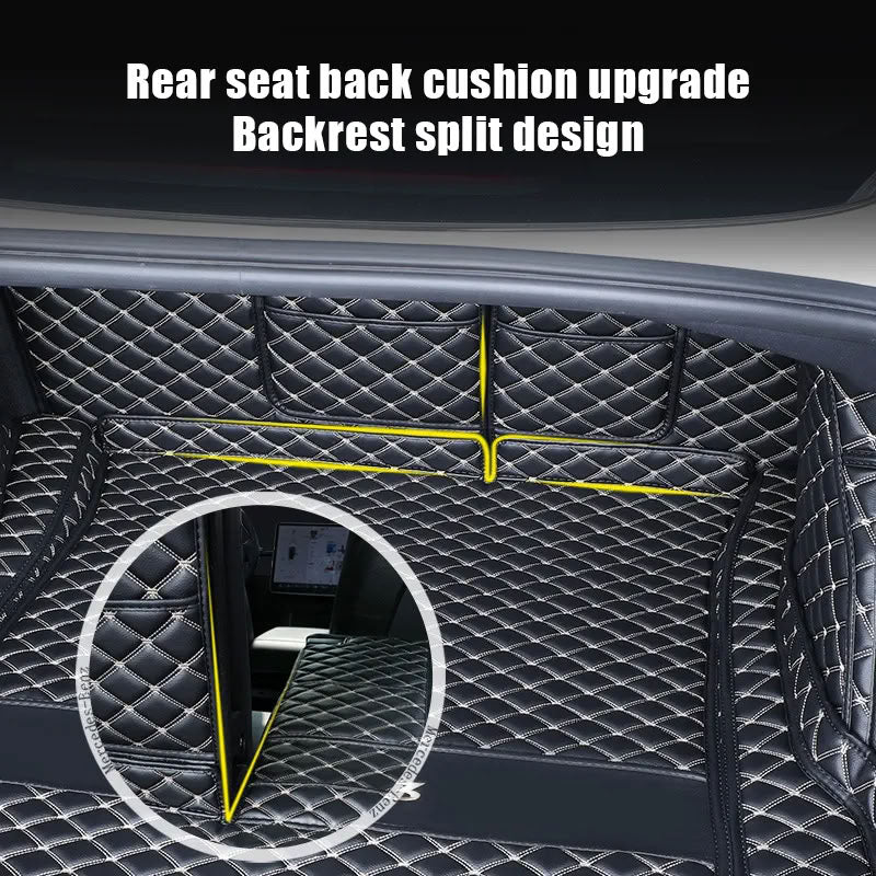 Tesla Model 3 Trunk Mats (8-Piece Set) - Waterproof, Soundproof, Stain-Resistant
