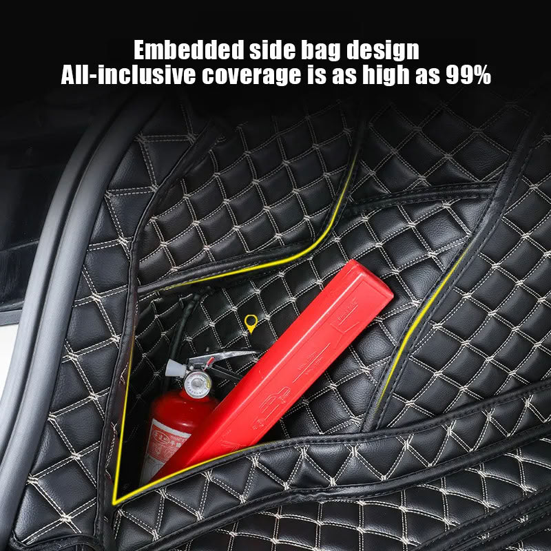 Tesla Model 3 Trunk Mats (8-Piece Set) - Waterproof, Soundproof, Stain-Resistant