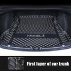 Tesla Model 3 Trunk Mats (8-Piece Set) - Waterproof, Soundproof, Stain-Resistant