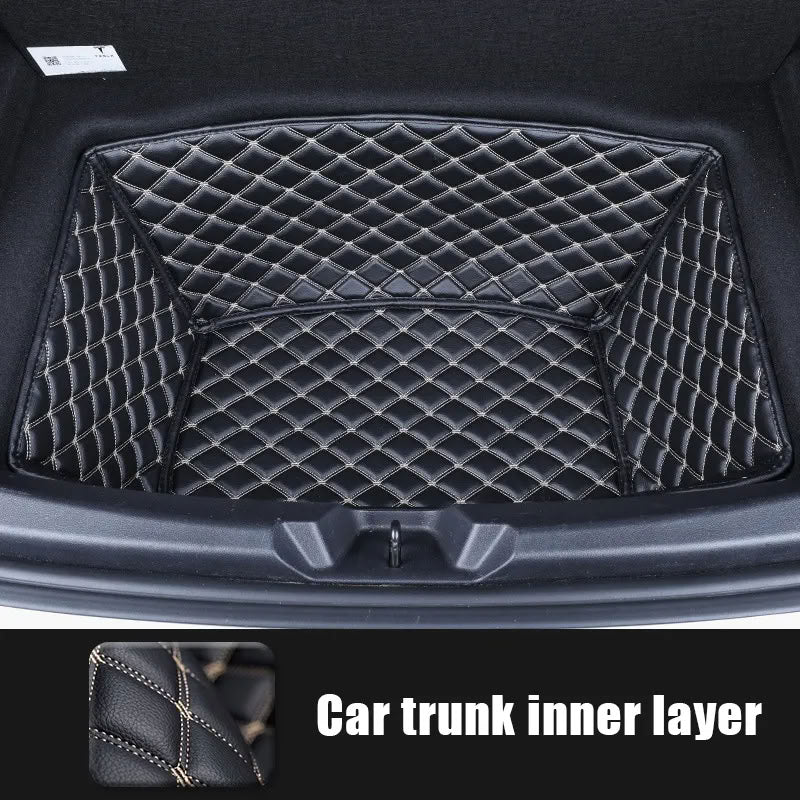 Tesla Model 3 Trunk Mats (8-Piece Set) - Waterproof, Soundproof, Stain-Resistant