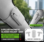 Tesla Model 3/Y A-Pillar Magnetic Sunglasses Case-Teskay