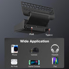 Tesla Model Y / Model 3 USB Hub: Multi-Port Center Console Docking Station with 87W Fast Charging and Retractable Cables