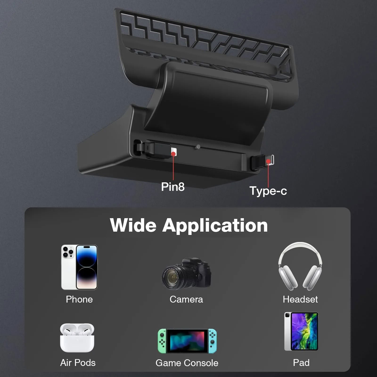 Tesla Model Y / Model 3 USB Hub: Multi-Port Center Console Docking Station with 87W Fast Charging and Retractable Cables