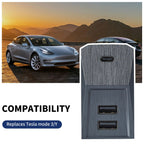 Tesla Model Y / Model 3 USB Glovebox Charging Hub