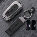 Tesla Model X Key Fob Cover - Aluminum Alloy Protective Case Black