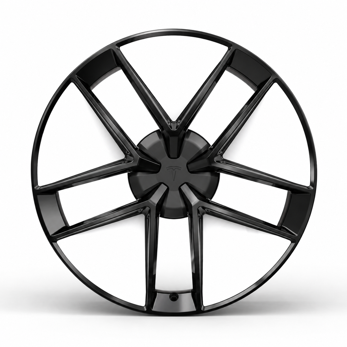 Tesla Roadster-Inspired Custom Forged Wheels – Gloss Black & White | All Tesla Models Model S