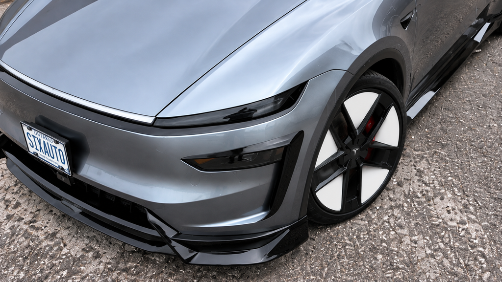 Tesla Roadster-Inspired Custom Forged Wheels – Gloss Black & White | All Tesla Models