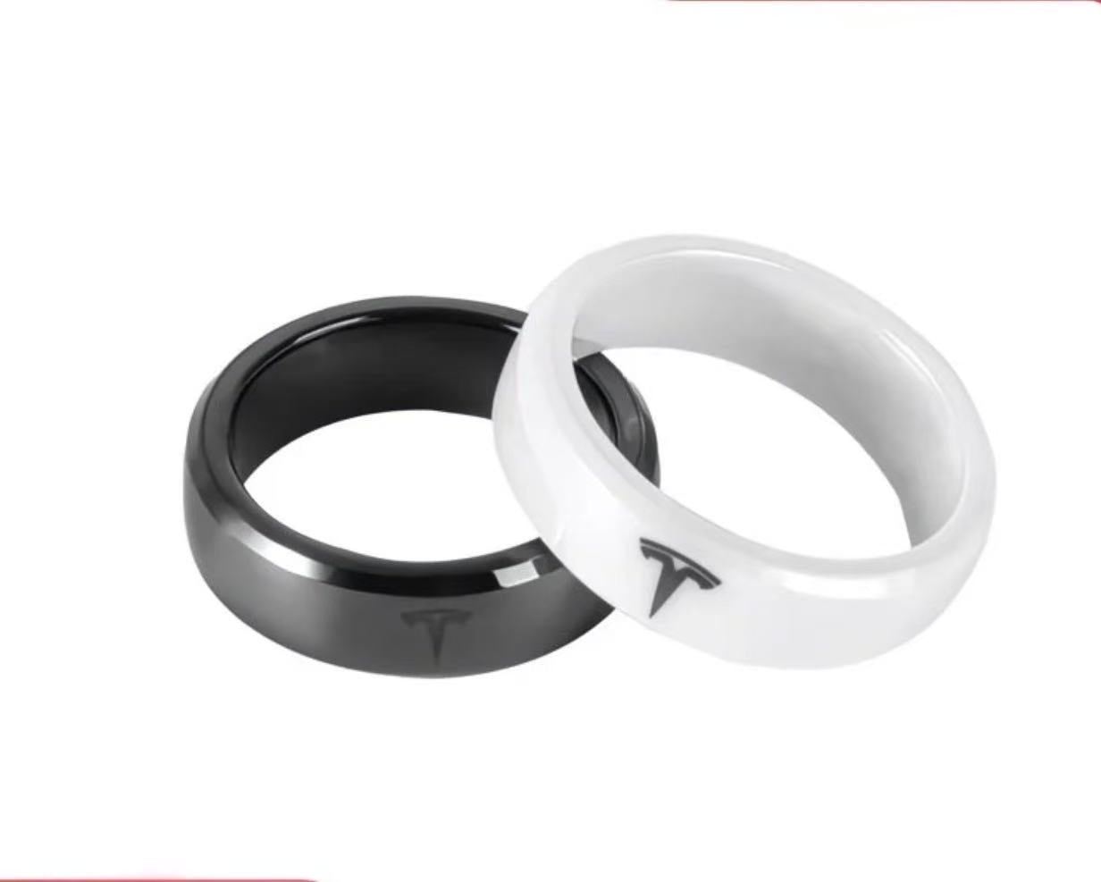 Tesla Smart Key Ring for Model 3/Y – Zirconia Ceramic RFID Key Model 3 Y