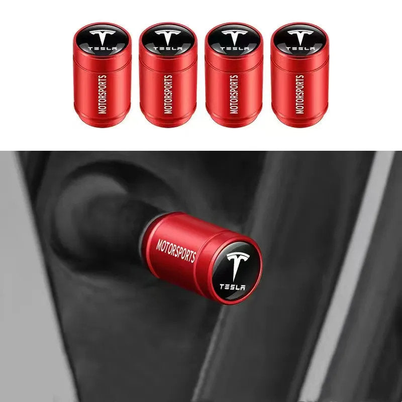 Tire Valve Caps for Tesla