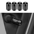 Tire Valve Caps for Tesla Black