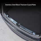 Trunk Guard Plate for Tesla Model 3/Y – Stainless Steel, Black Titanium Coating
