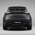 Trunk Tailgate Applique for Tesla Model Y Juniper - Real Dry Molded Carbon Fiber Red