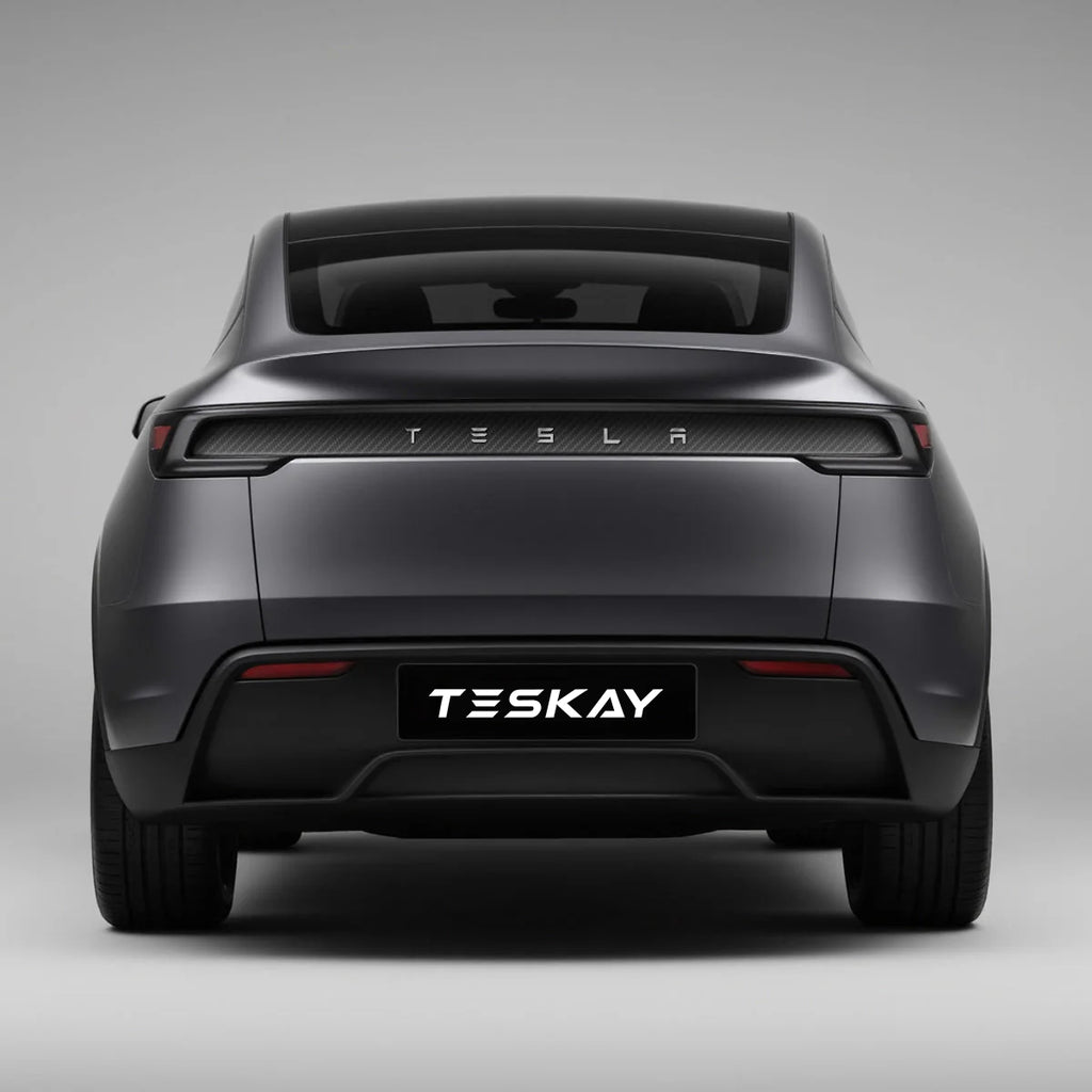 Trunk Tailgate Applique for Tesla Model Y Juniper - Real Dry Molded Carbon Fiber - Teskay