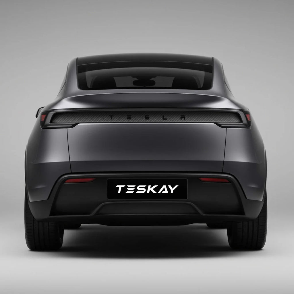 Trunk Tailgate Applique for Tesla Model Y Juniper - Real Dry Molded Carbon Fiber - Teskay