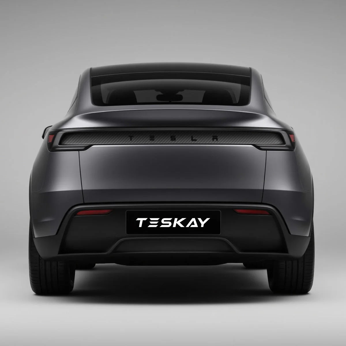 Trunk Tailgate Applique for Tesla Model Y Juniper - Real Dry Molded Carbon Fiber - Teskay