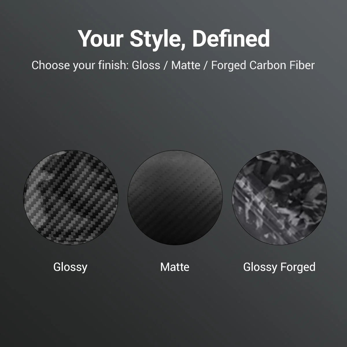 Trunk Tailgate Applique for Tesla Model Y Juniper - Real Dry Molded Carbon Fiber - Teskay