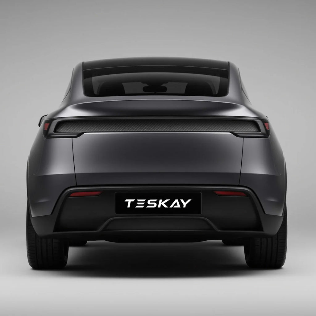 Trunk Tailgate Applique for Tesla Model Y Juniper - Real Dry Molded Carbon Fiber - Teskay