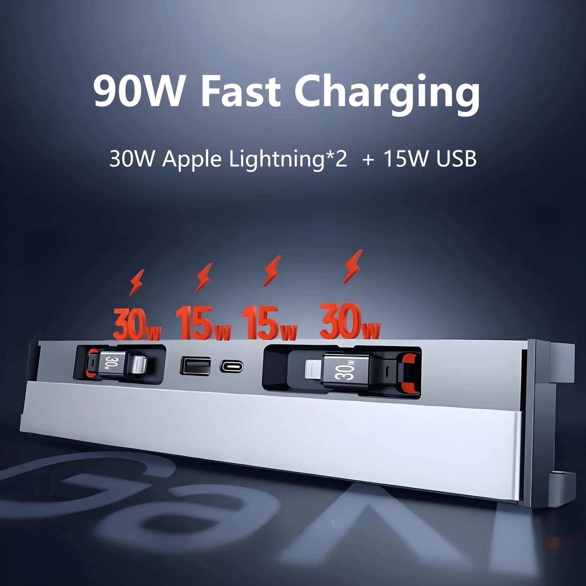 USB Hub Docking Station for Tesla Model Y Juniper/ Model 3 Highland: 125W Ultra-Fast Charging, Smart Temperature Control, Seamless Integration