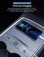 USB Hub Docking Station with Aromatherapy for Tesla Model 3/Y (2020-2024) – Fast Charging & Integrated Scent Diffuser