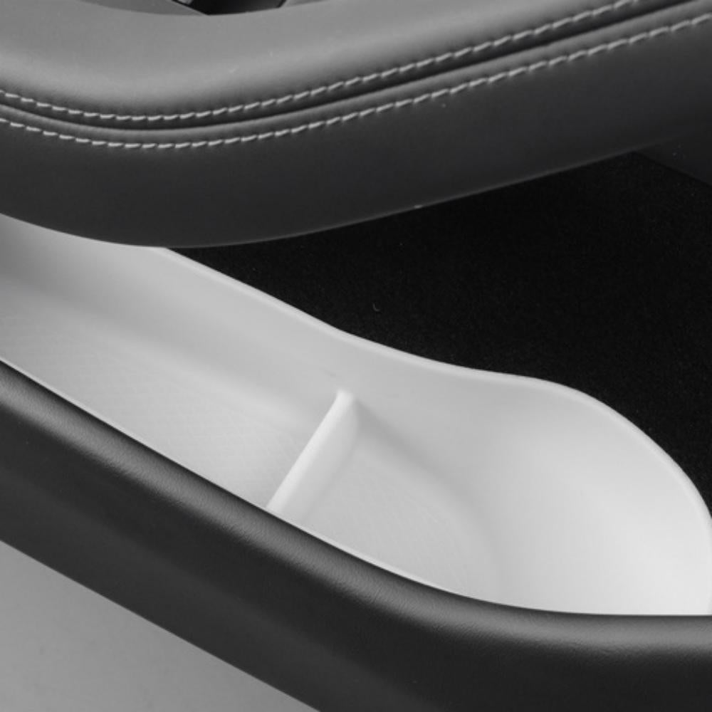 Under Door Storage Box Organizer for Tesla Model 3 Highand（4pcs） White 【4pcs】