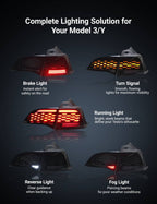 Upgraded Starlight LED Tail Light for Model 3/Y