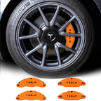 Upgraded Tesla Model 3/Y Brake Caliper Covers – for 18-21 Inch Wheels Orange