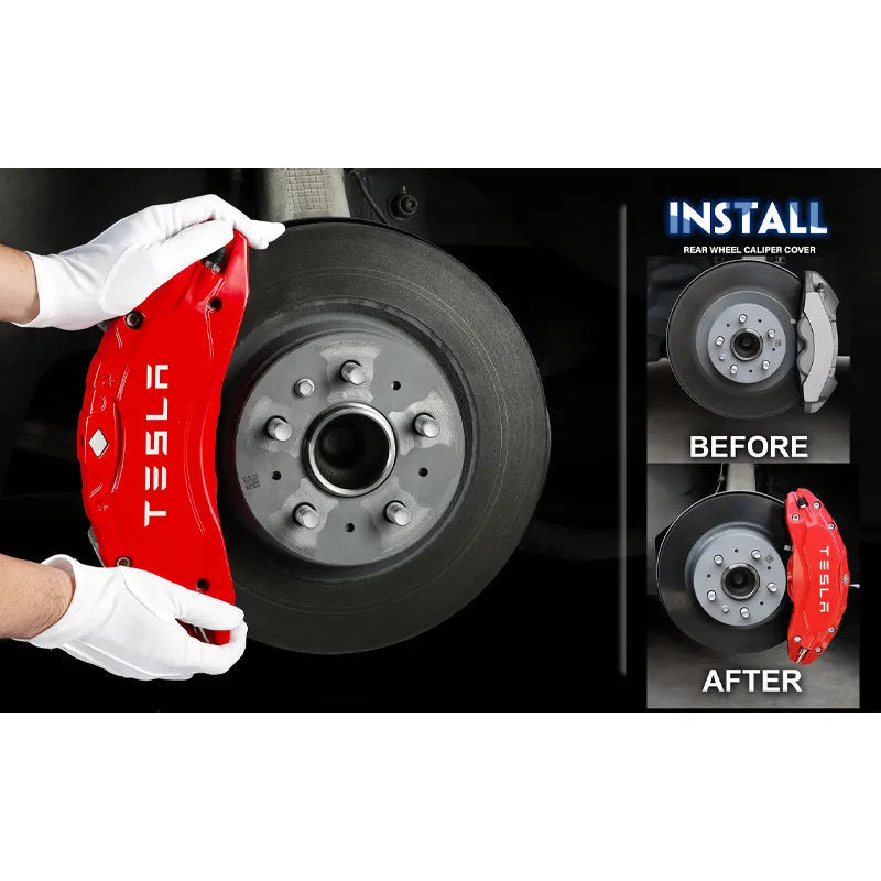 Tesla Model 3/Y Brake Caliper Covers – Fits 18"-21" Wheels