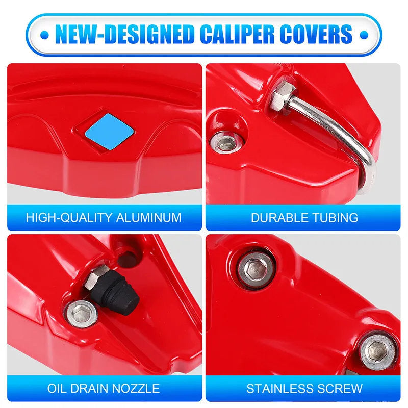 Upgraded Tesla Model 3/Y Brake Caliper Covers – for 18-21 Inch Wheels