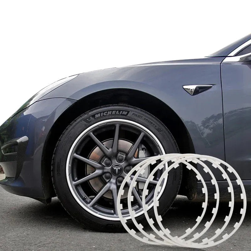 Wheel Rim Protectors for Tesla Model 3/Y (4PCS) – Durable Nylon Fiber