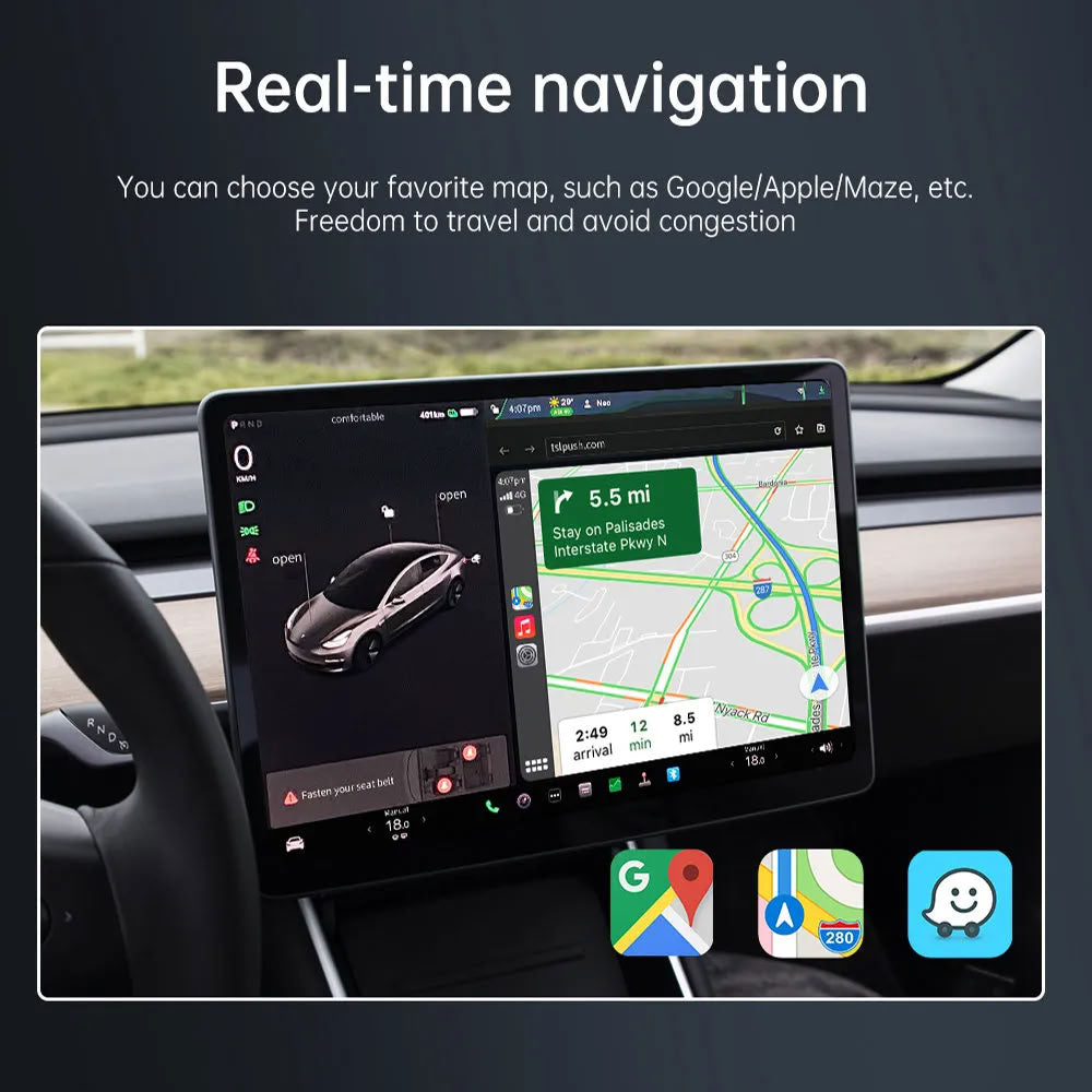 Wireless Apple CarPlay Adapter for Tesla