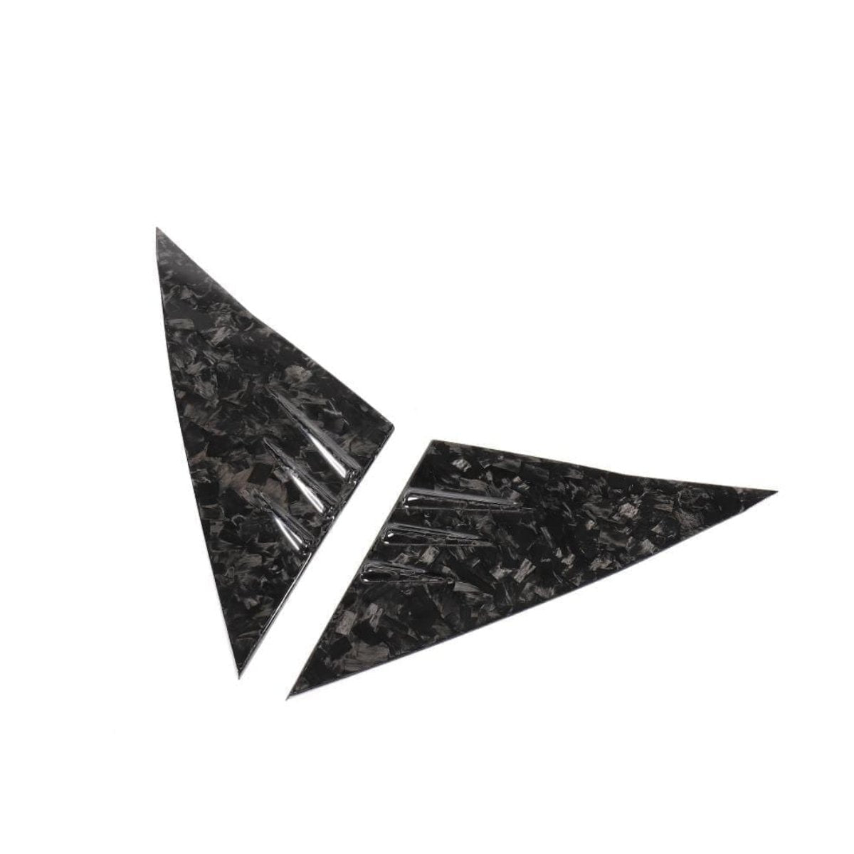 Dry Carbon Fiber A-Pillar Glass Trim for Tesla Model 3/Y - Teskay