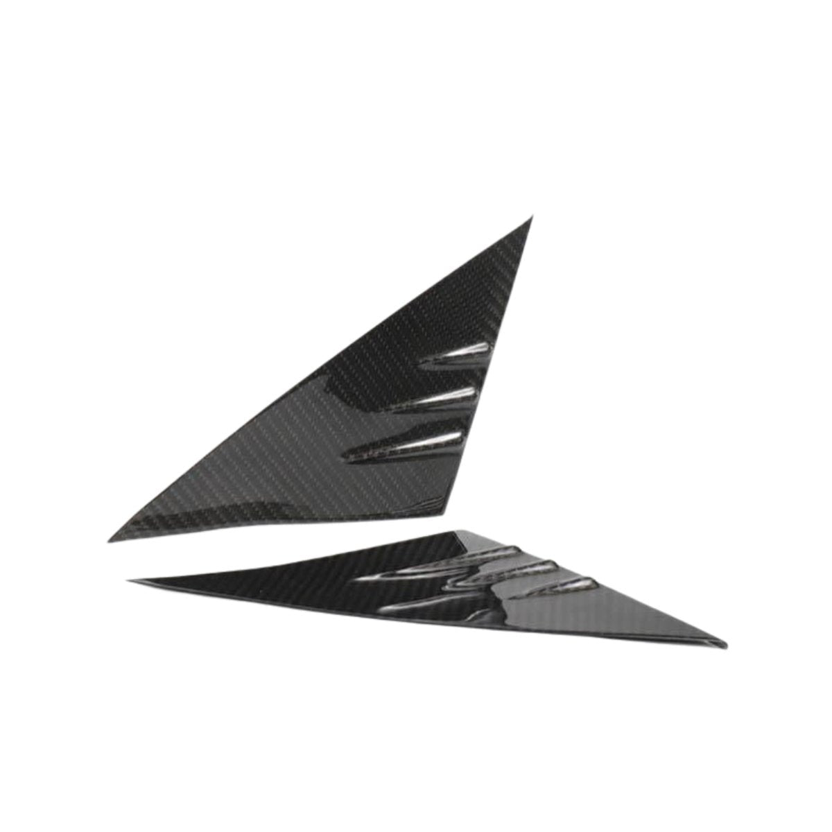 Dry Carbon Fiber A-Pillar Glass Trim for Tesla Model 3/Y - Teskay