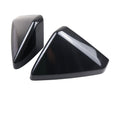 Black Mirrors Cover for Tesla Cybertruck (ABS) Glossy Carbon Fiber Pattern (ABS)