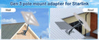 Adjustable Roof Wall Mount Kit V4 for Starlink Gen3 - Teskay