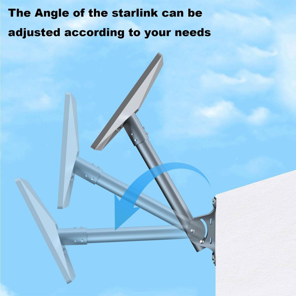 Adjustable Roof Wall Mount Kit V4 for Starlink Gen3 - Teskay