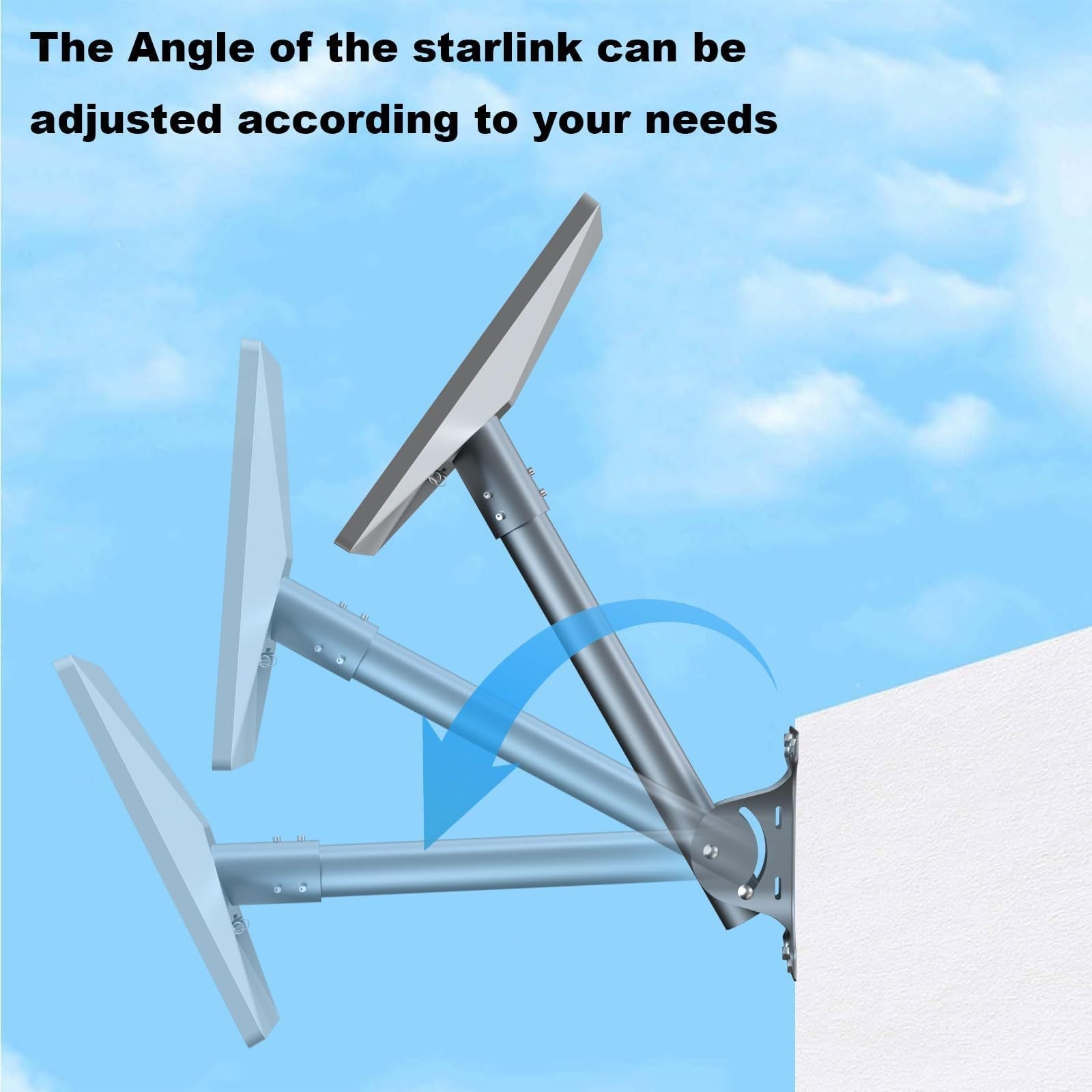 Adjustable Roof Wall Mount Kit V4 for Starlink Gen3 - Teskay
