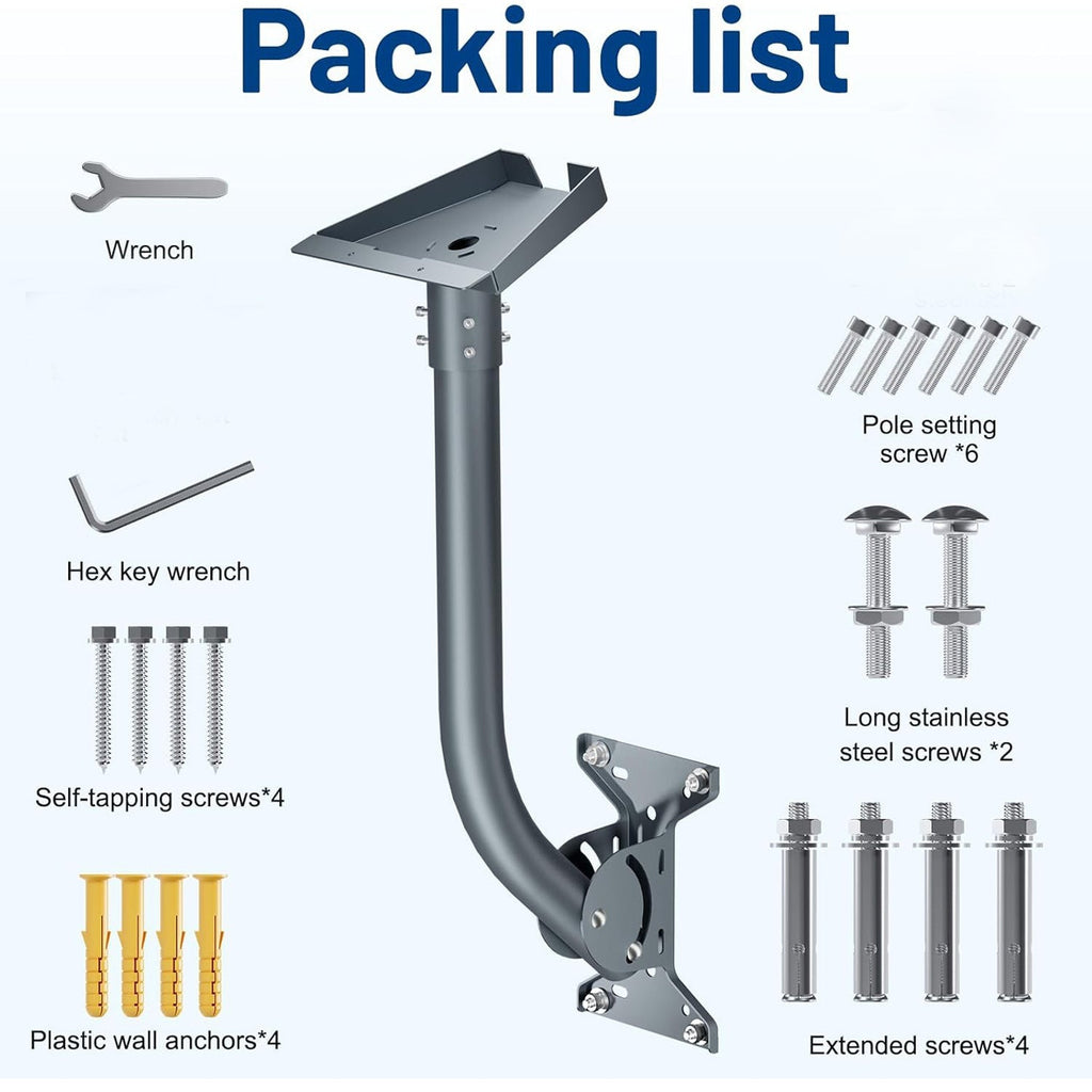 Adjustable Roof Wall Mount Kit V4 for Starlink Gen3 - Teskay