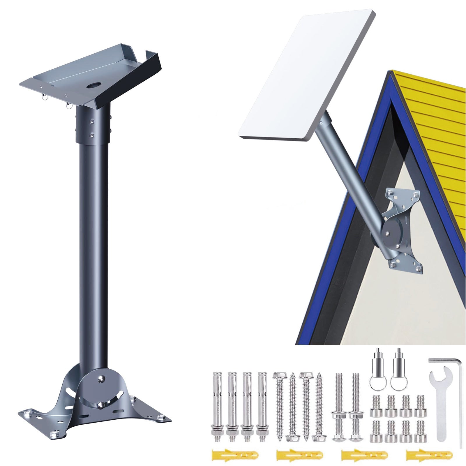 Adjustable Roof Wall Mount Kit V4 for Starlink Gen3 - Teskay