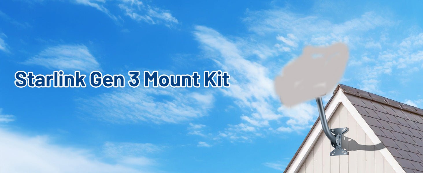 Adjustable Roof Wall Mount Kit V4 for Starlink Gen3 - Teskay