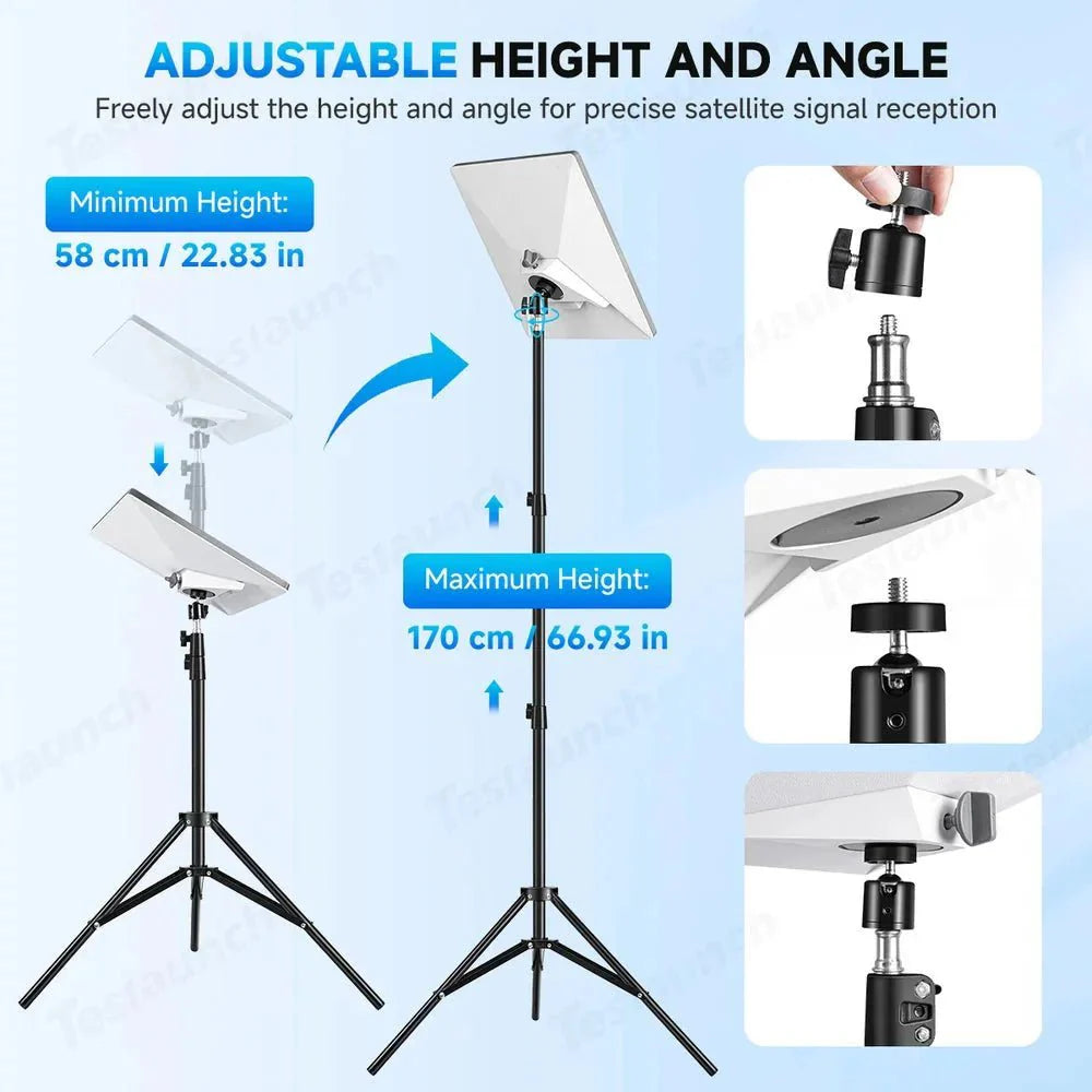 Adjustable Starlink Mini Tripod with 1/4-20 Thread Mount - Teskay
