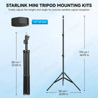 Adjustable Starlink Mini Tripod with 1/4-20 Thread Mount - Teskay