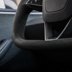 Alcantara Yoke Steering Wheel for Model 3 Highland/Model Y Juniper - Teskay