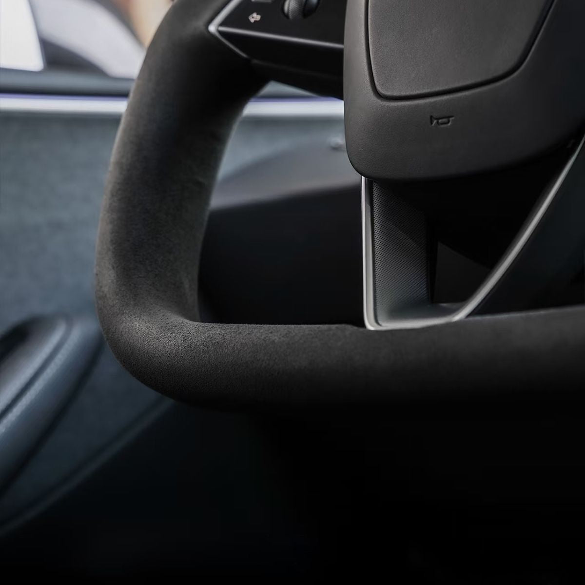 Alcantara Yoke Steering Wheel for Model 3 Highland/Model Y Juniper - Teskay