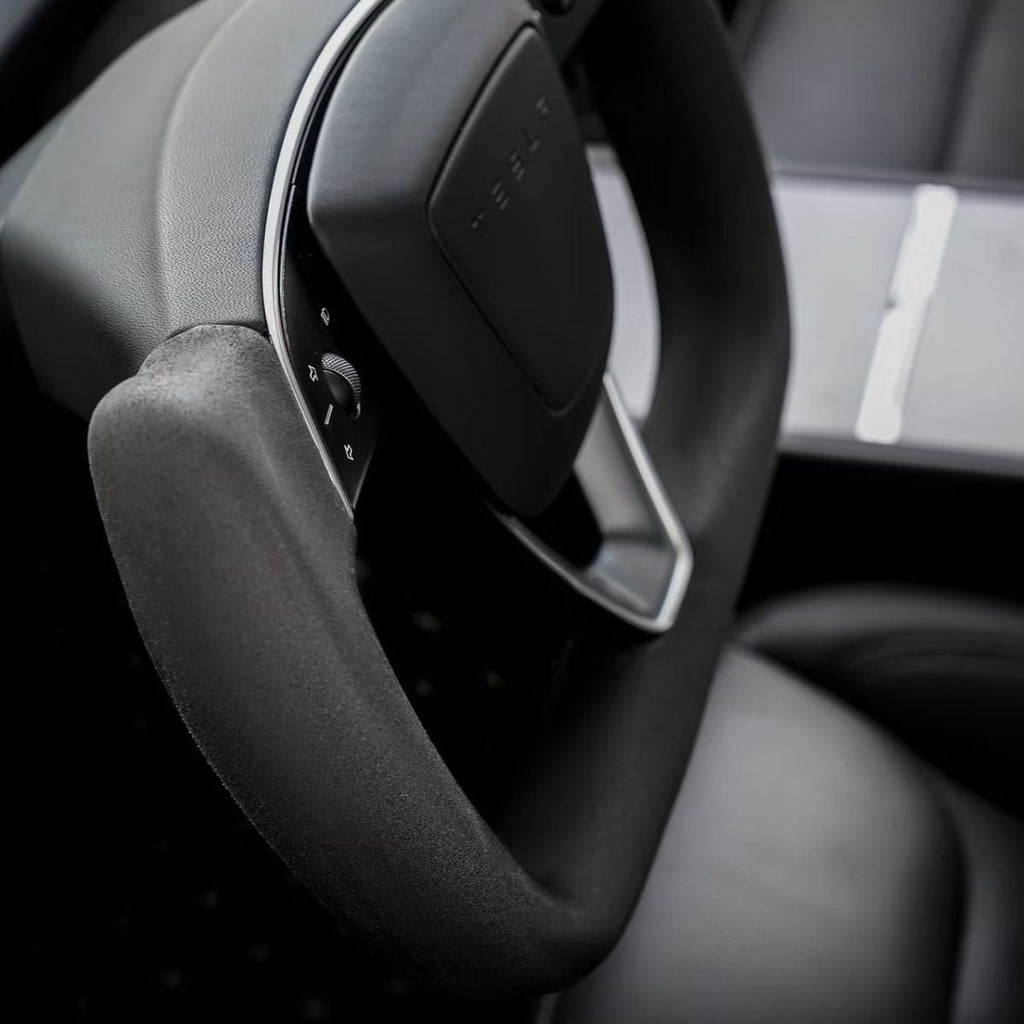 Alcantara Yoke Steering Wheel for Model 3 Highland/Model Y Juniper - Teskay