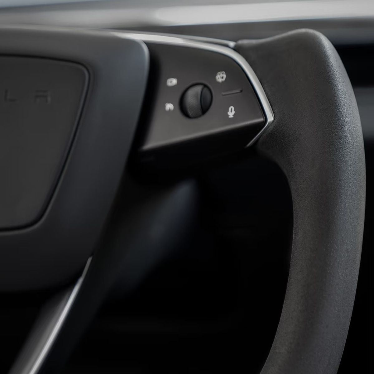 Alcantara Yoke Steering Wheel for Model 3 Highland/Model Y Juniper - Teskay
