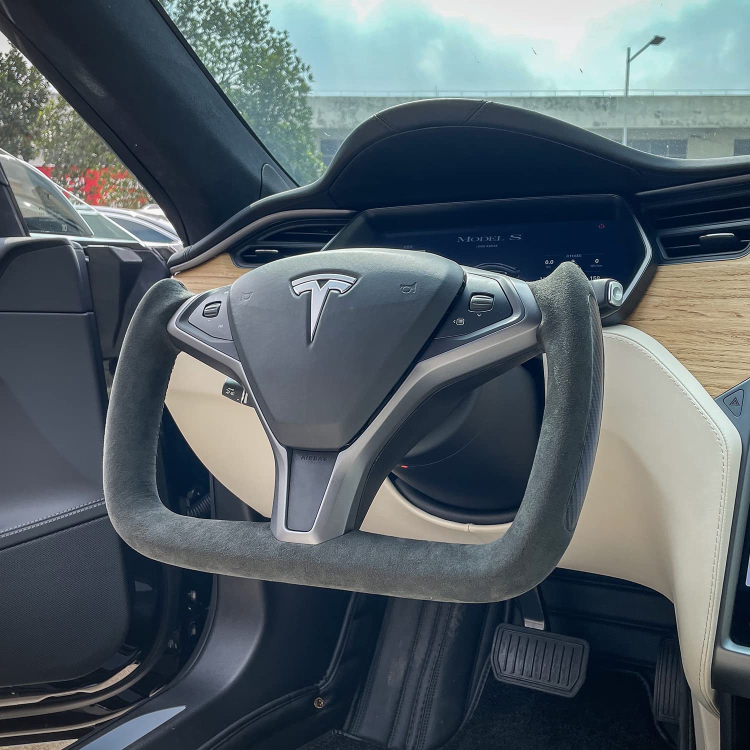 Custom Yoke Steering Wheel Replacement for Tesla Model X / S 2012-2020 - Teskay