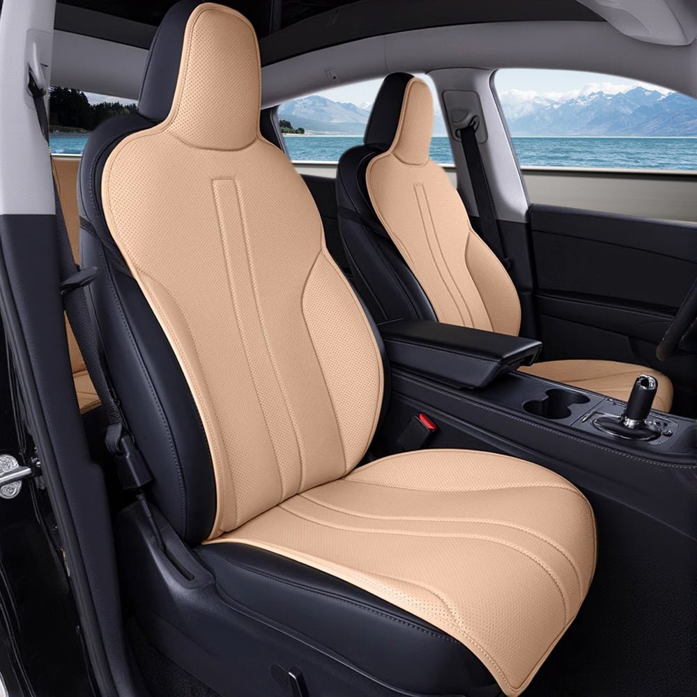 All Season Nappa Leather Seat Cover for Tesla Model 3/Y - Teskay