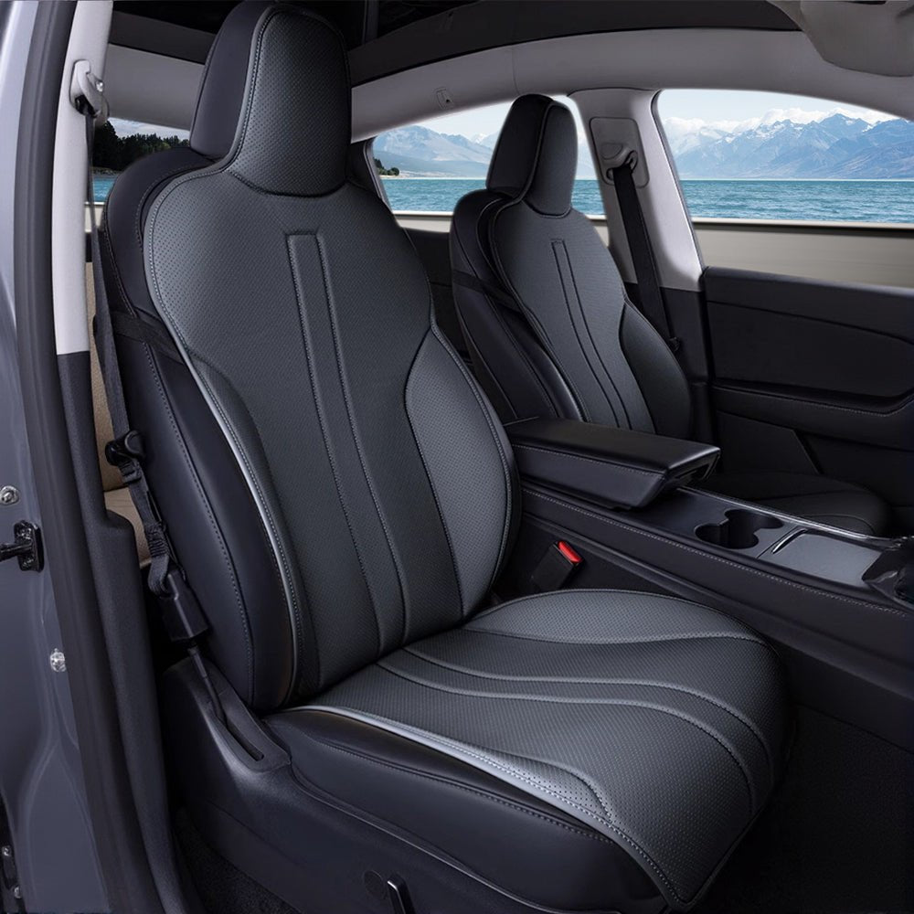All Season Nappa Leather Seat Cover for Tesla Model 3/Y - Teskay