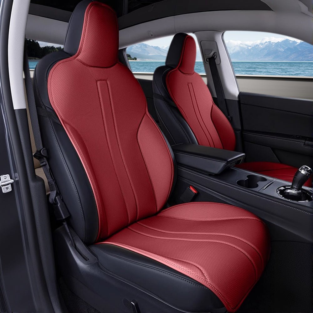 All Season Nappa Leather Seat Cover for Tesla Model 3/Y - Teskay